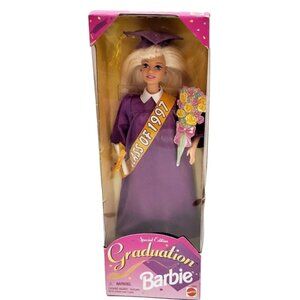 Graduation Barbie Doll Special Edition Class Of 1997 Purple Gown & Hat Mattel Co